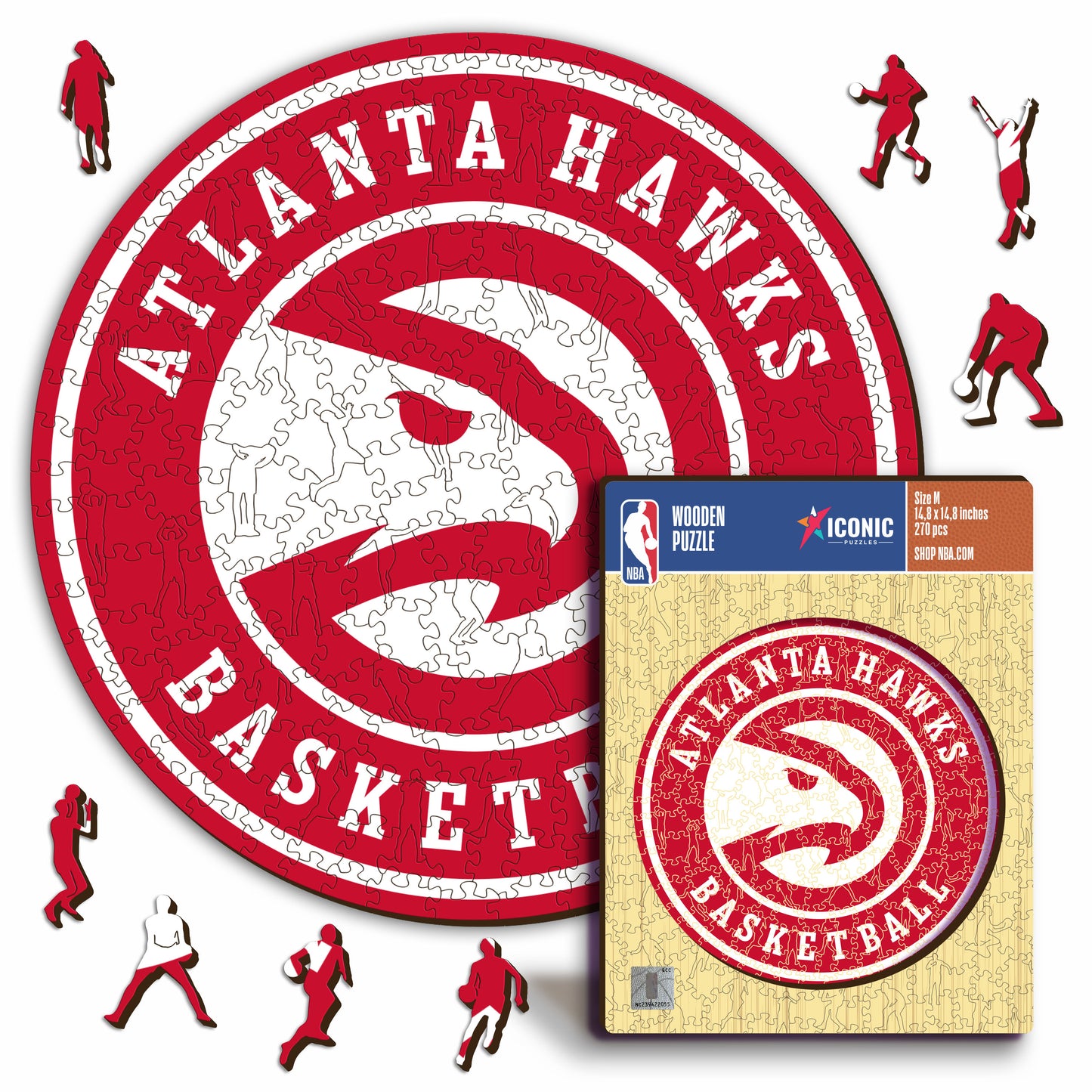 Atlanta Hawks™ Logo - Holzpuzzle