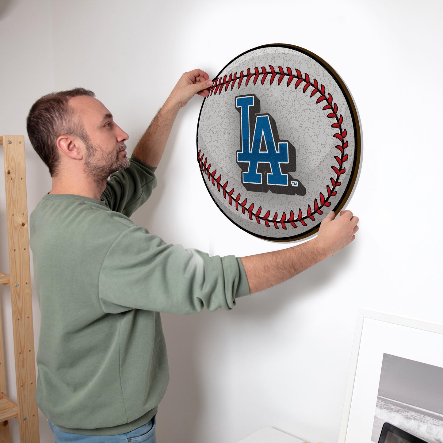 Los Angeles Dodgers™ Baseball - Holzpuzzle