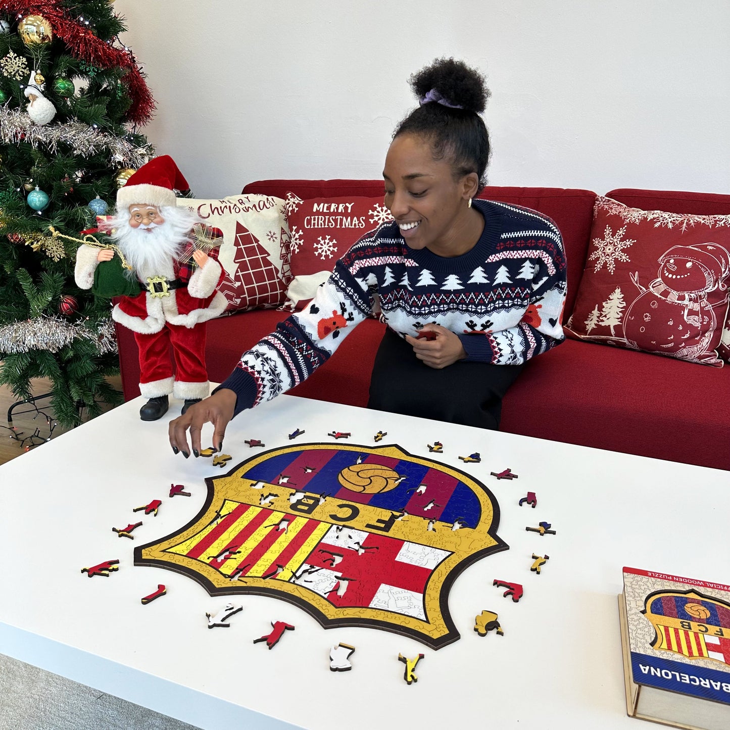 FC Barcelona® Logo - Holzpuzzle