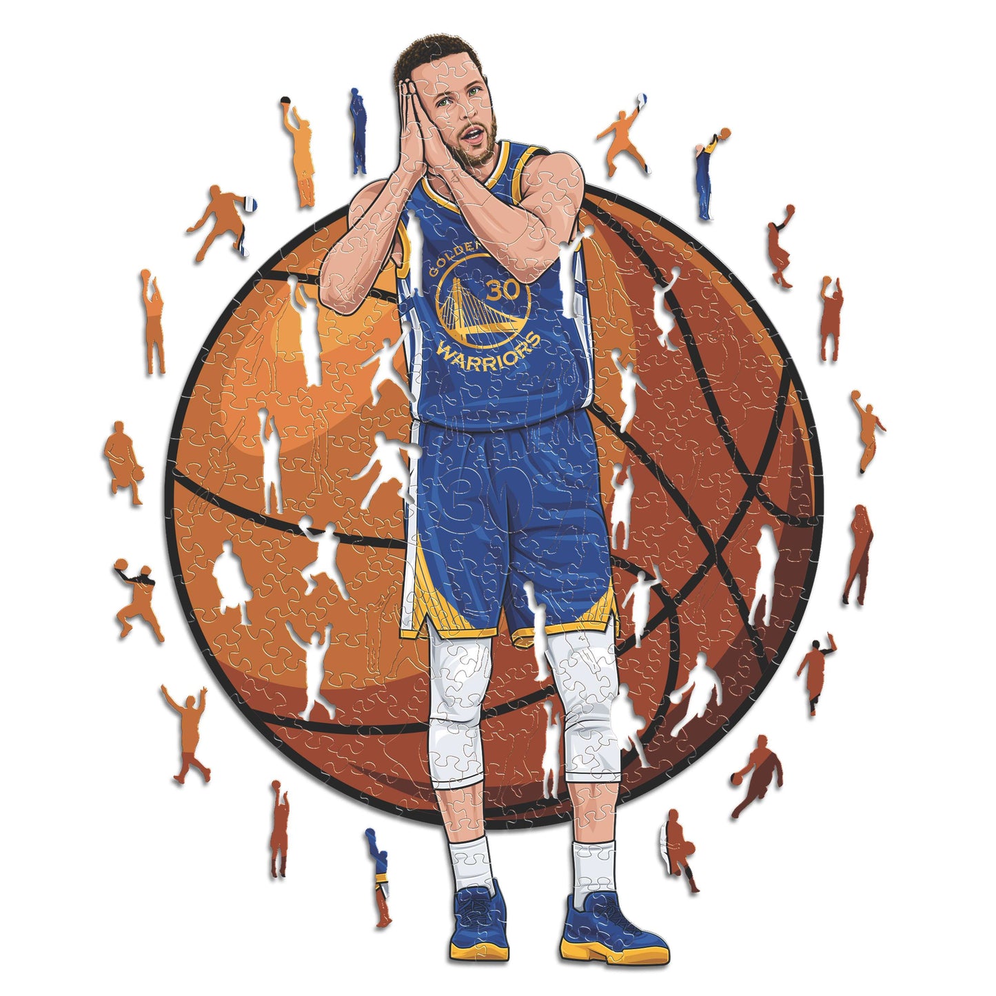 Stephen Curry - Holzpuzzle