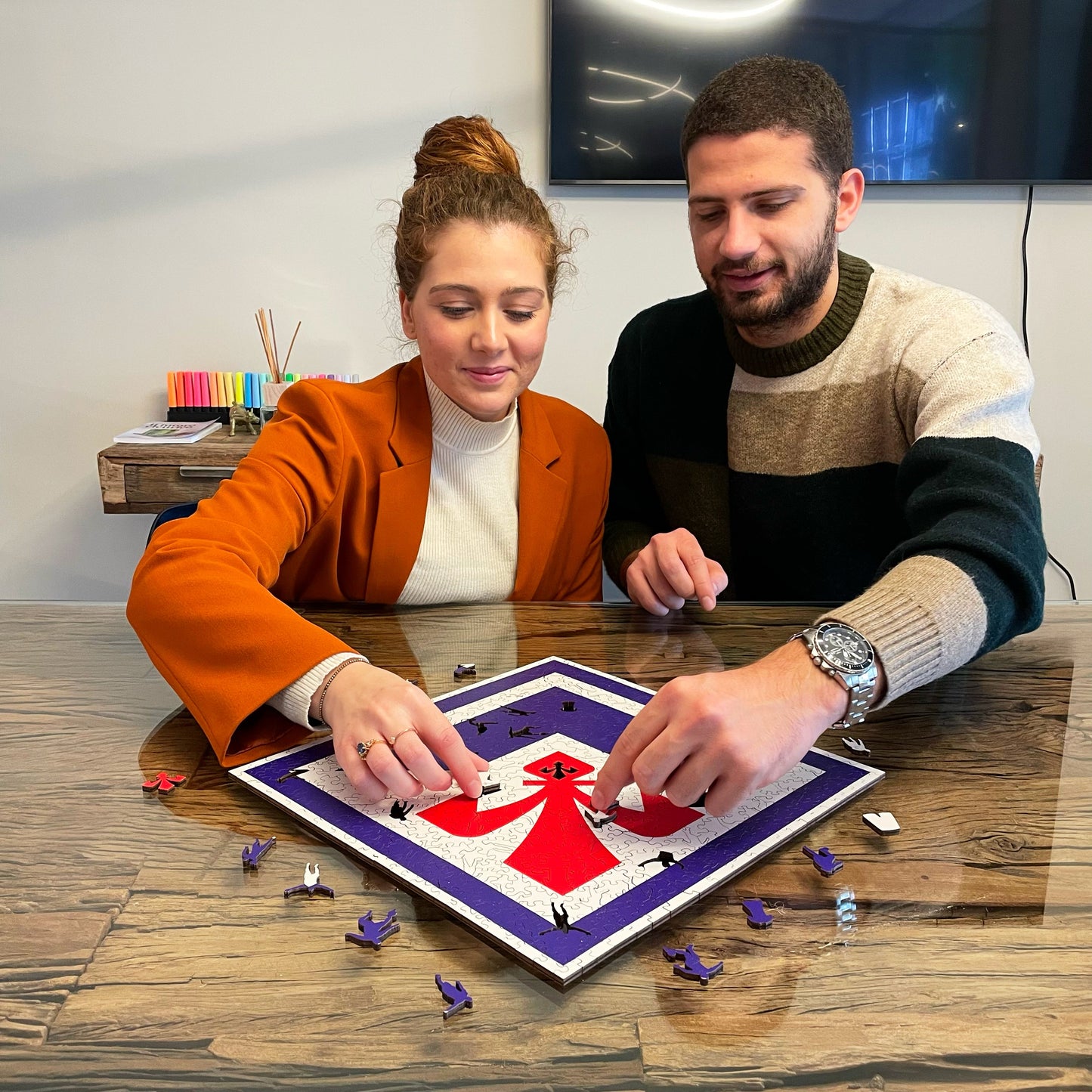 ACF Fiorentina® Logo - Holzpuzzle