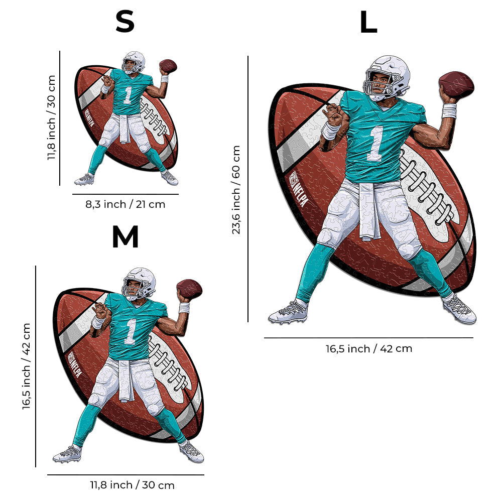 Tua Tagovailoa - Holzpuzzle