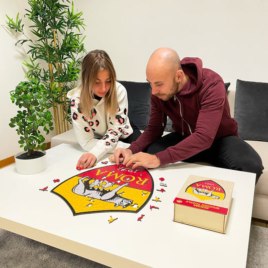 AS Roma® Logo - Holzpuzzle