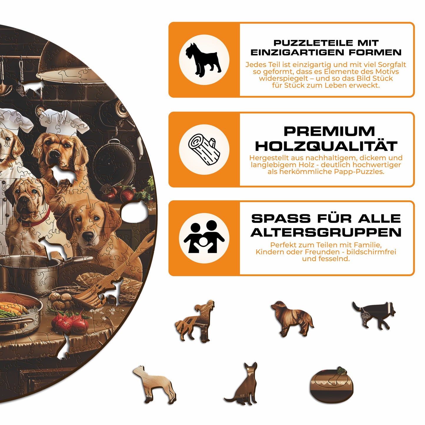 Koch Hunde - Holzpuzzle