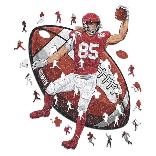 George Kittle - Holzpuzzle