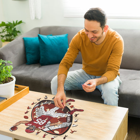 George Kittle - Holzpuzzle