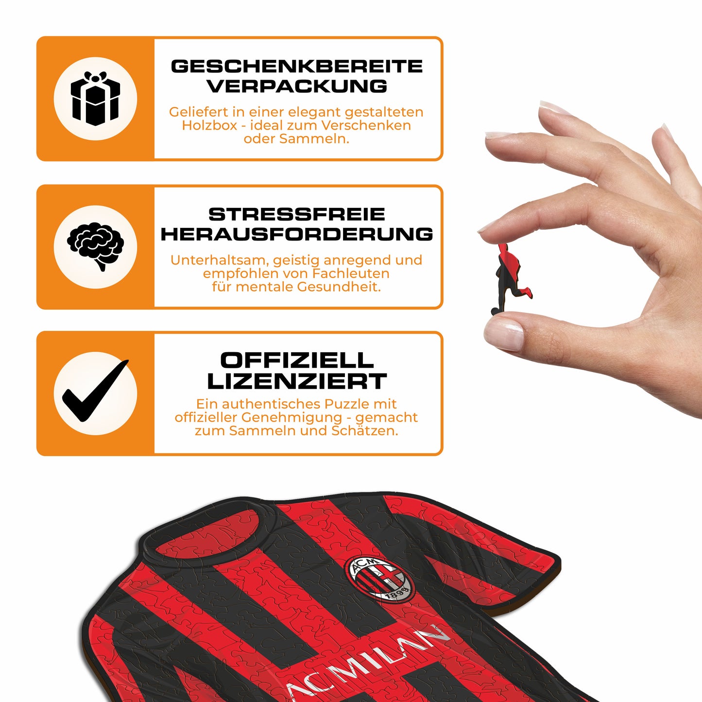 AC Milan® Jersey - Holzpuzzle
