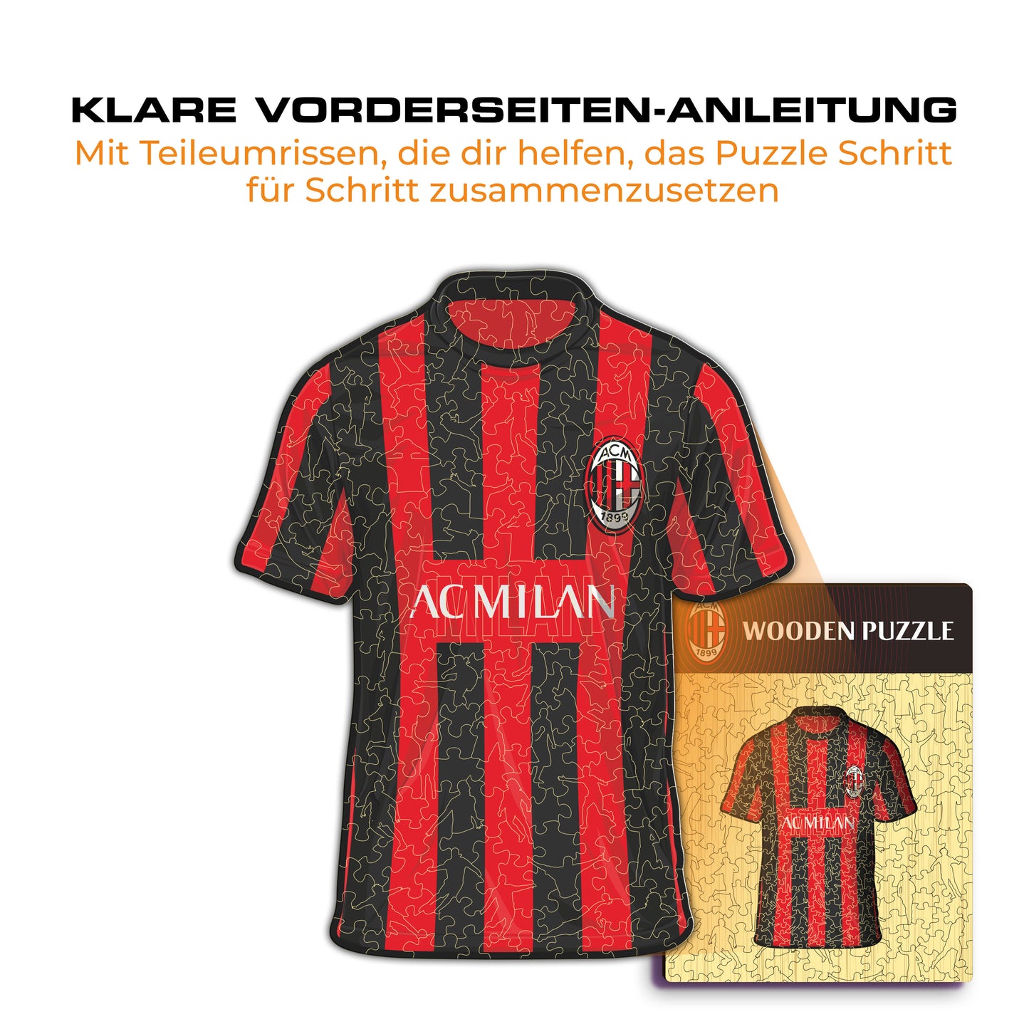 AC Milan® Jersey - Holzpuzzle