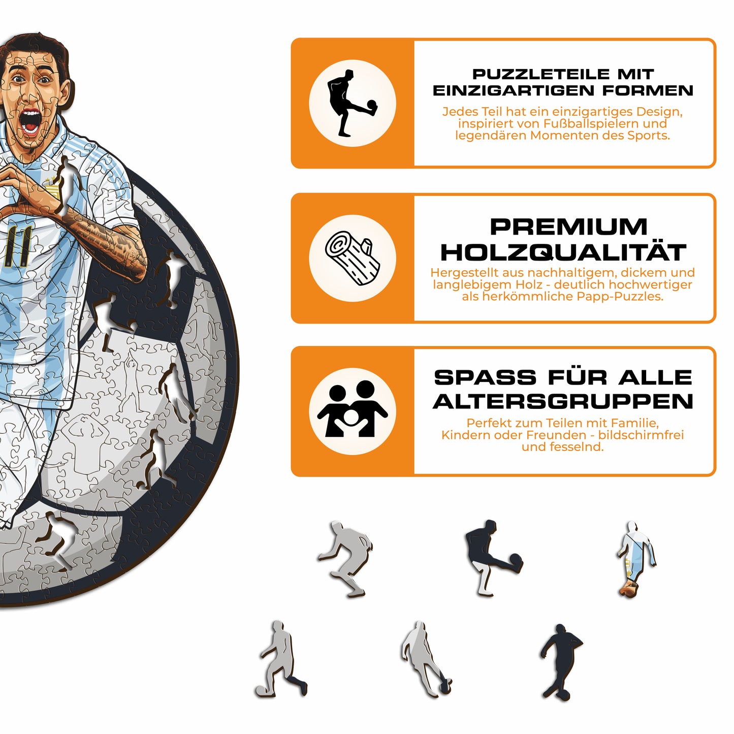 Ángel Di María - Holzpuzzle