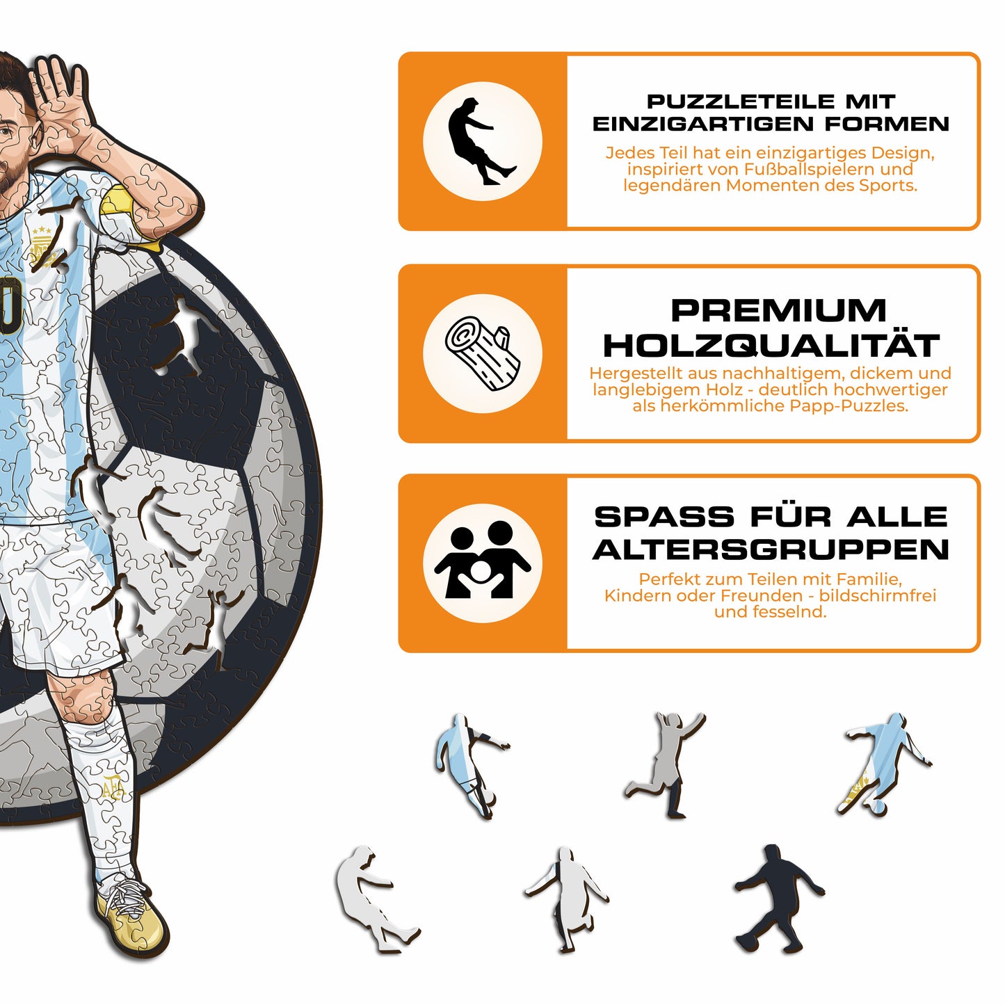 Lionel Messi - Holzpuzzle