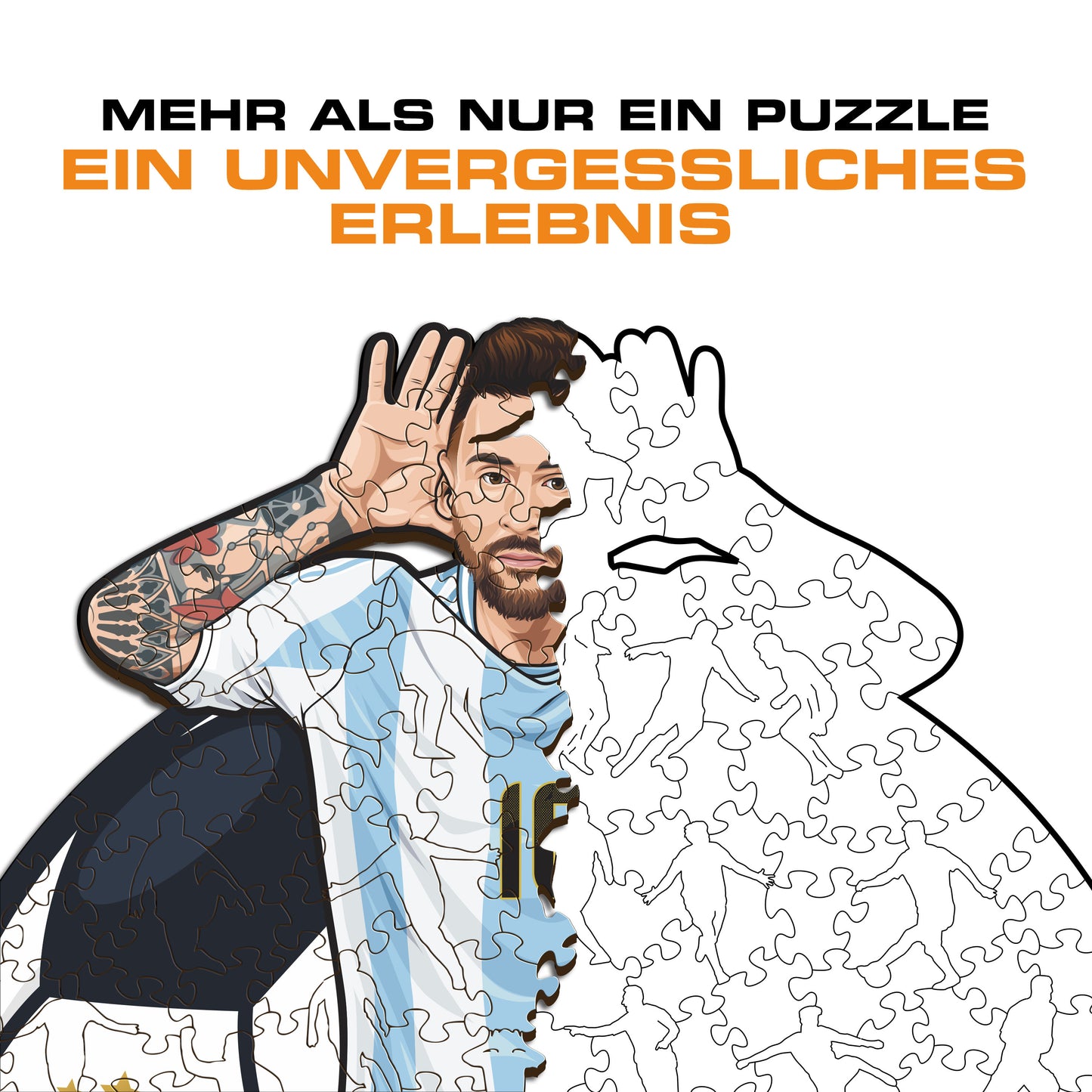 Lionel Messi - Holzpuzzle