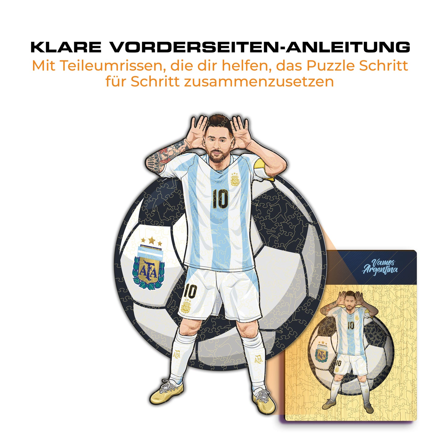 Lionel Messi - Holzpuzzle