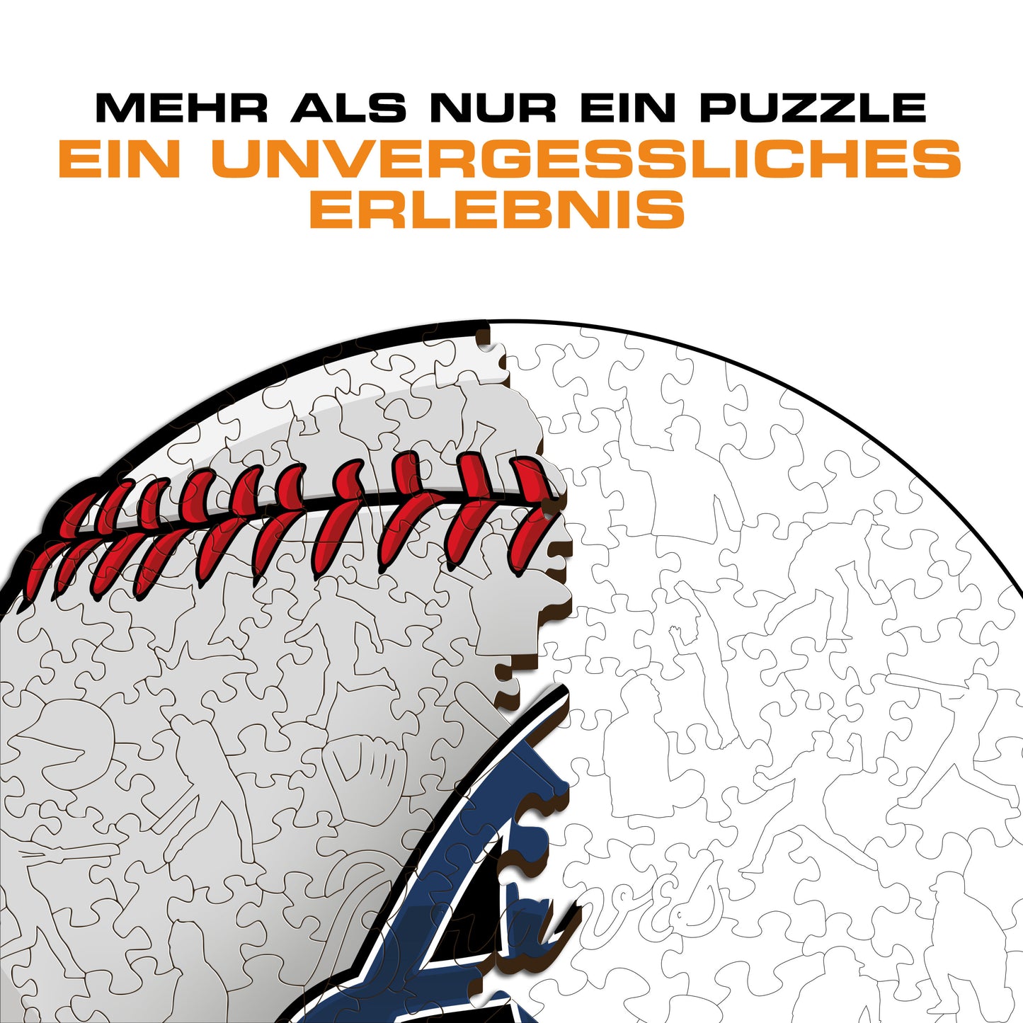Atlanta Braves™ Baseball - Holzpuzzle