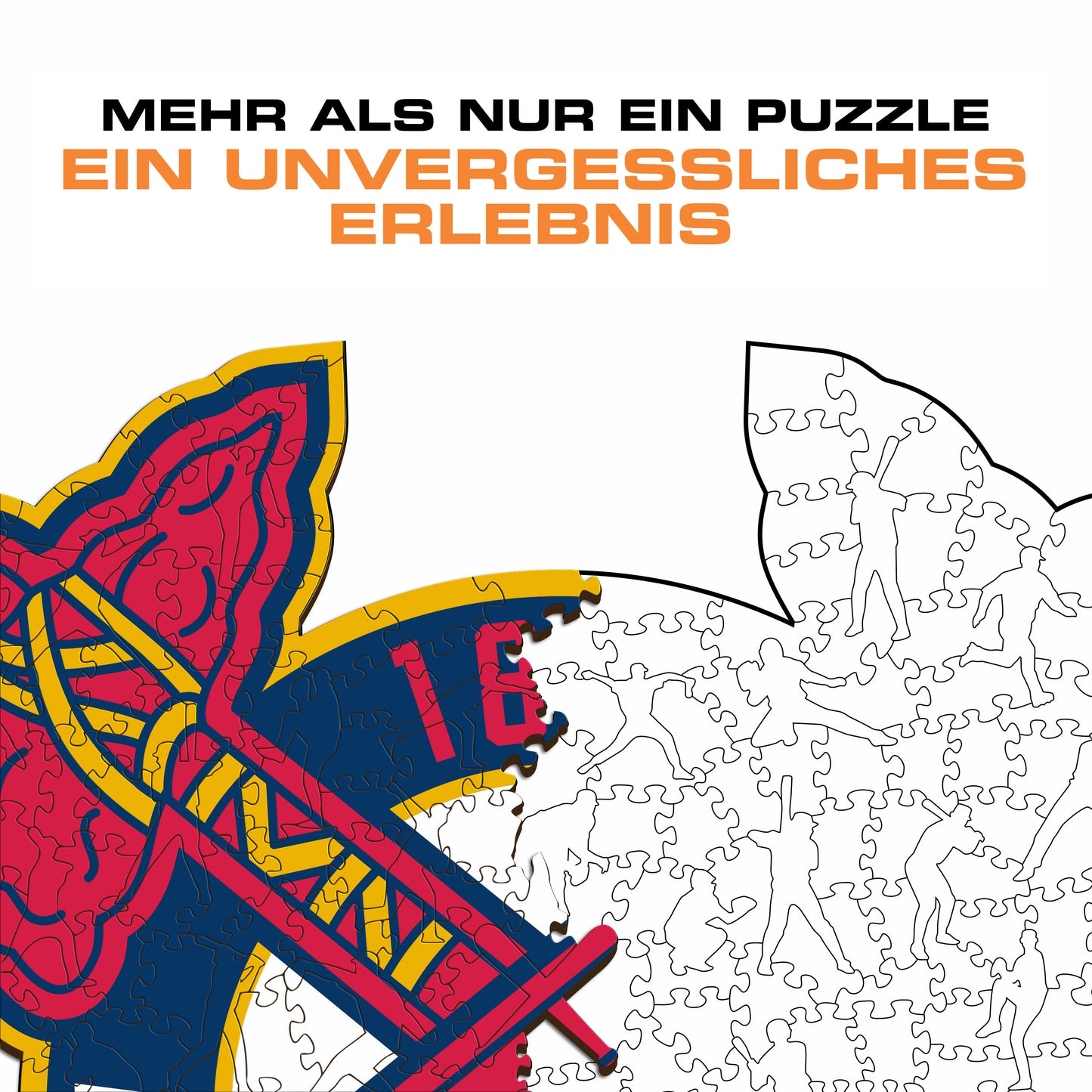 Atlanta Braves™ Logo - Holzpuzzle