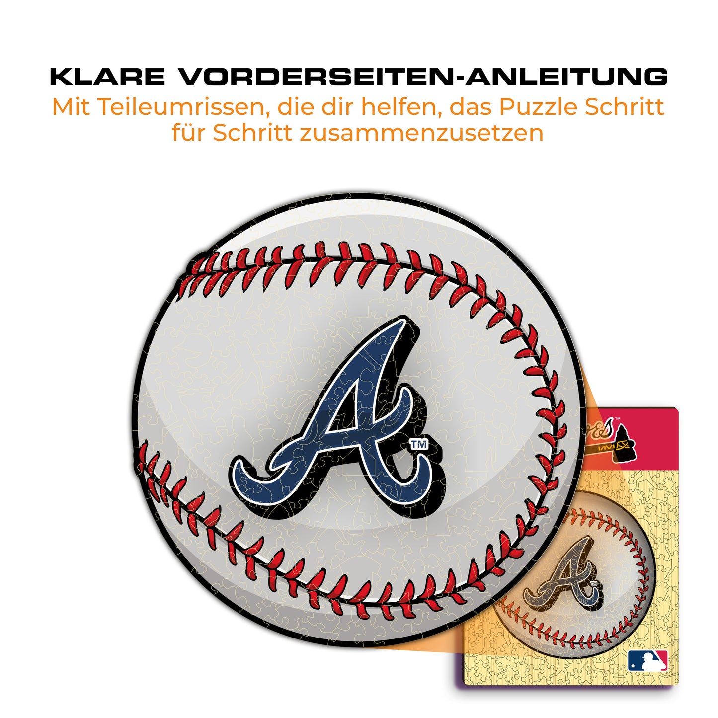 Atlanta Braves™ Baseball - Holzpuzzle
