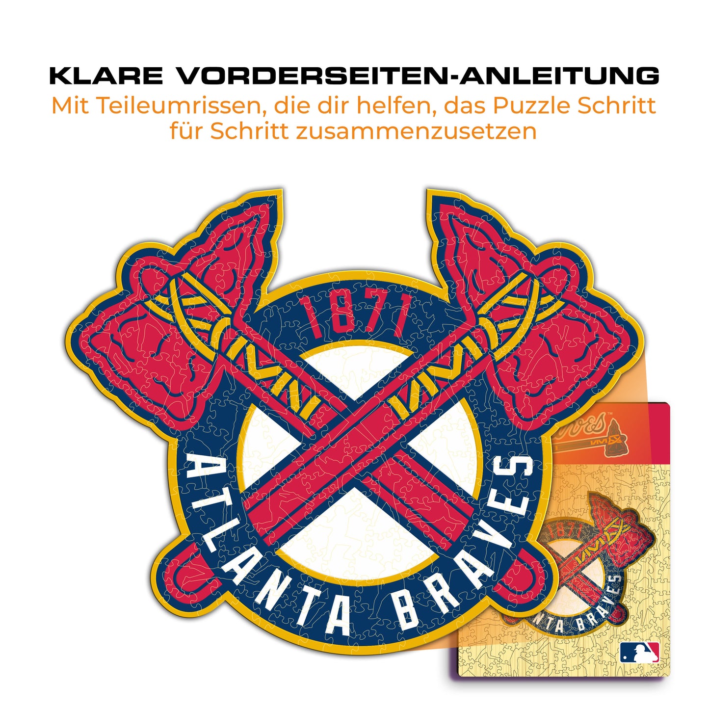 Atlanta Braves™ Logo - Holzpuzzle