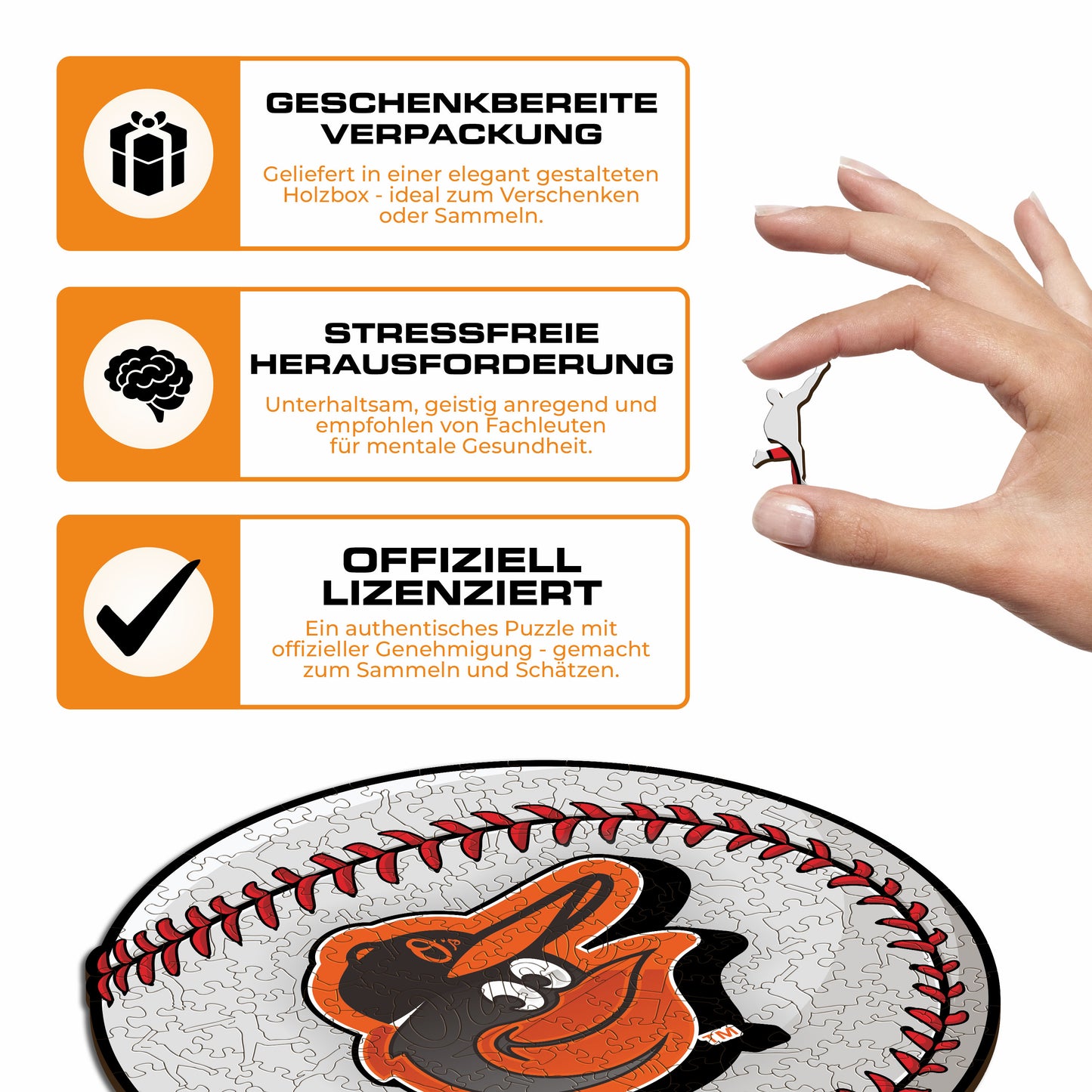 Baltimore Orioles™ - Holzpuzzle