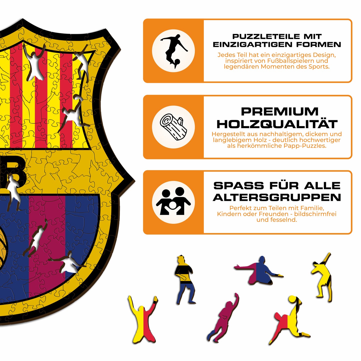 FC Barcelona® Logo - Holzpuzzle