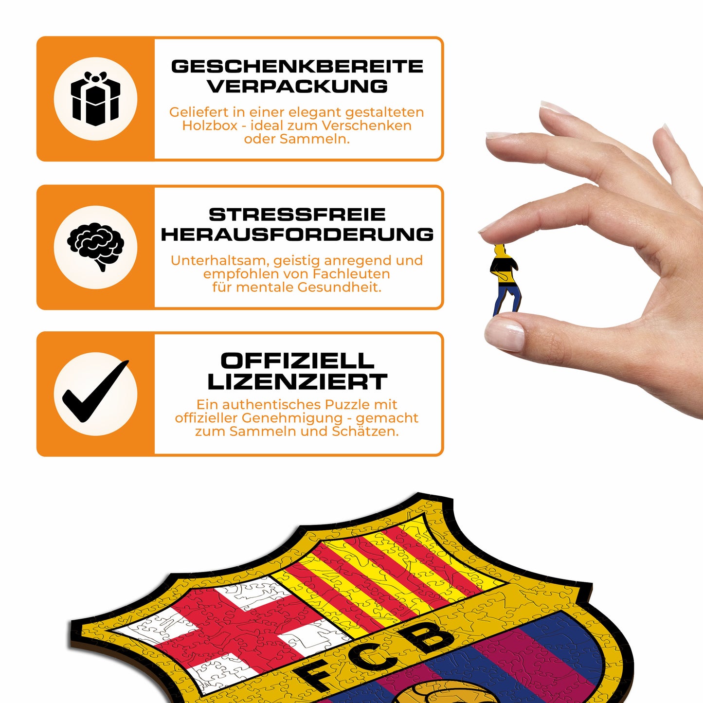 FC Barcelona® Logo - Holzpuzzle