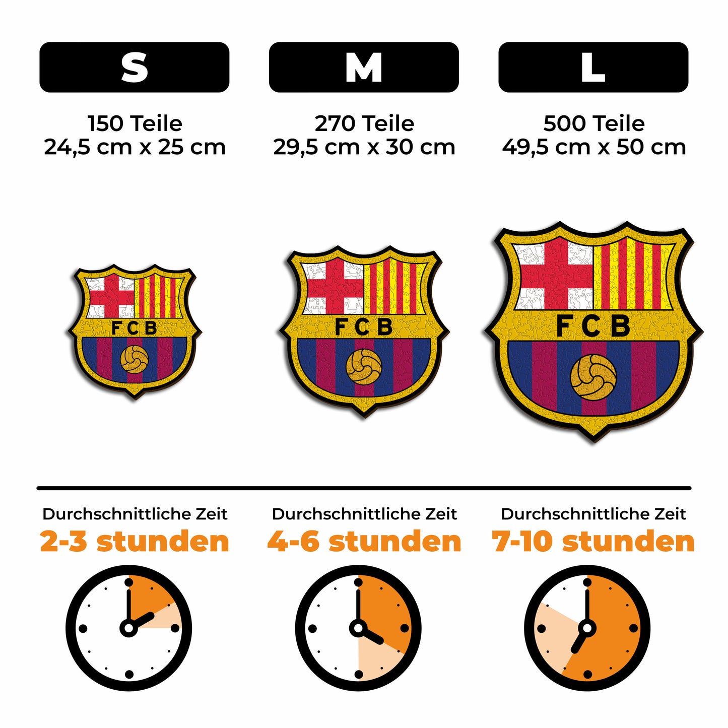 FC Barcelona® Logo - Holzpuzzle