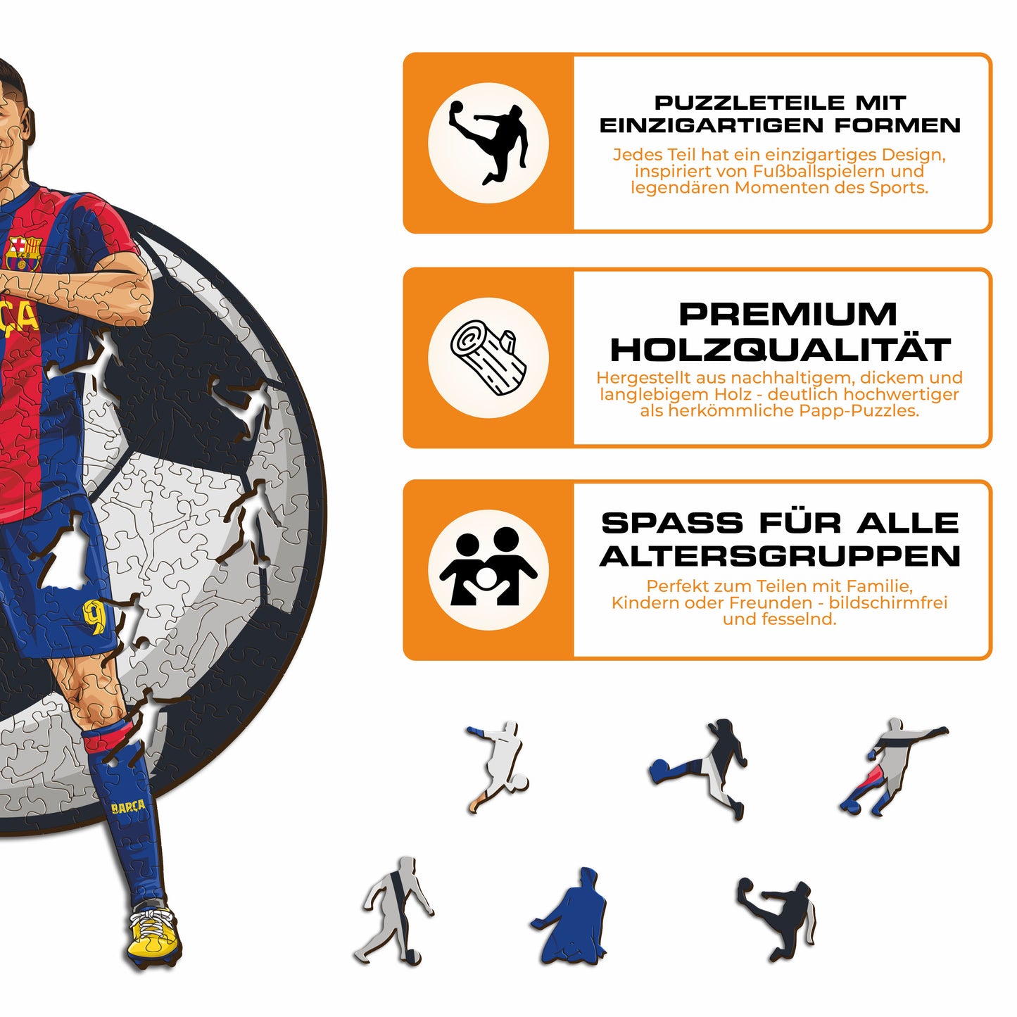 Robert Lewandowski - Holzpuzzle