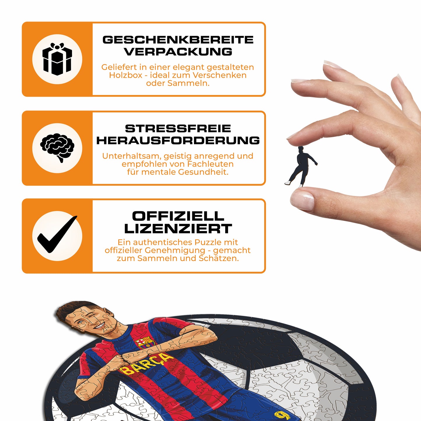 Robert Lewandowski - Holzpuzzle