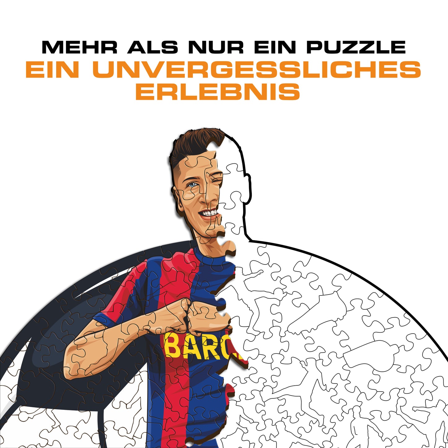 Robert Lewandowski - Holzpuzzle