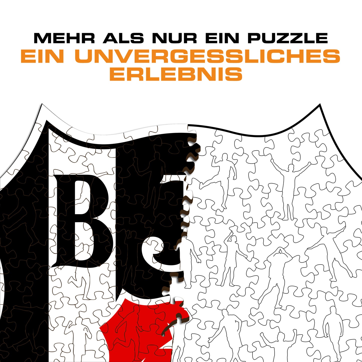 Beşiktaş J.K.® Logo - Holzpuzzle