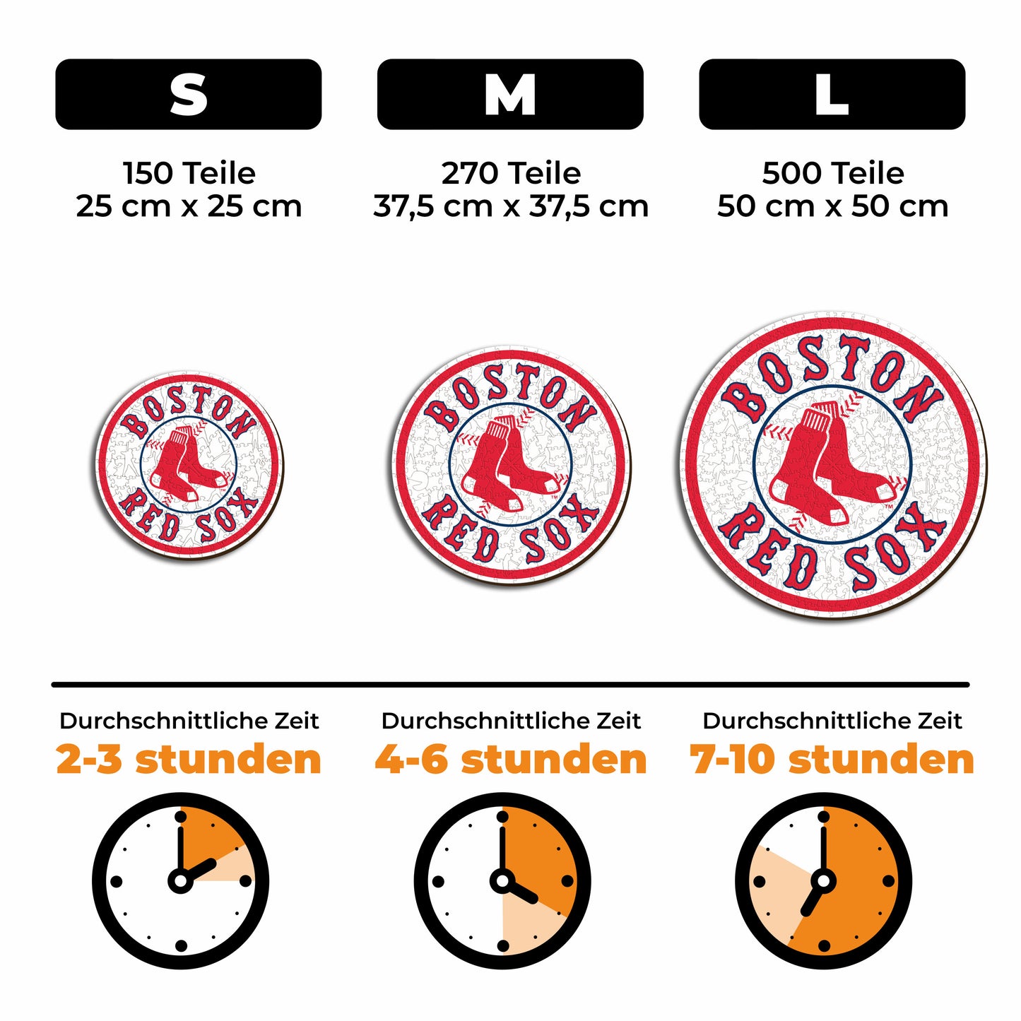 Boston Red Sox™ Logo - Holzpuzzle