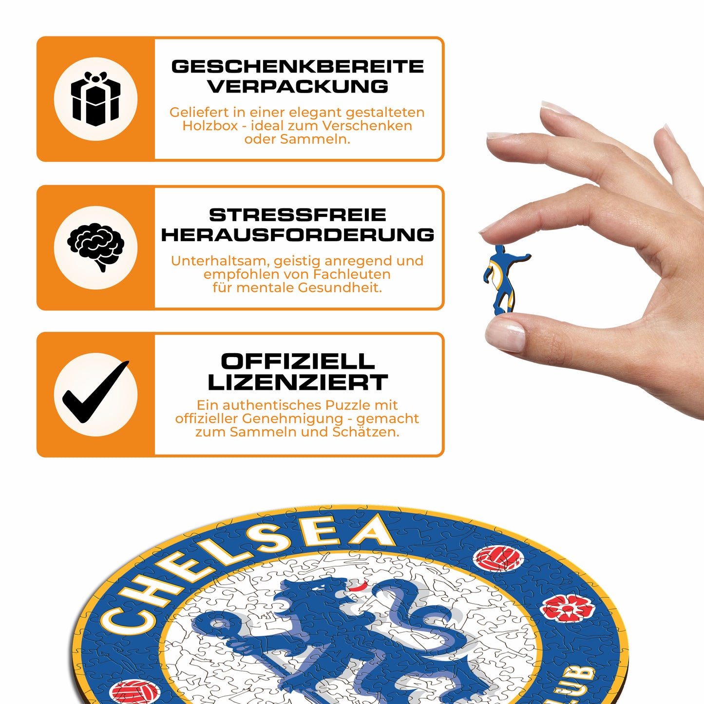 Chelsea FC® Logo - Holzpuzzle