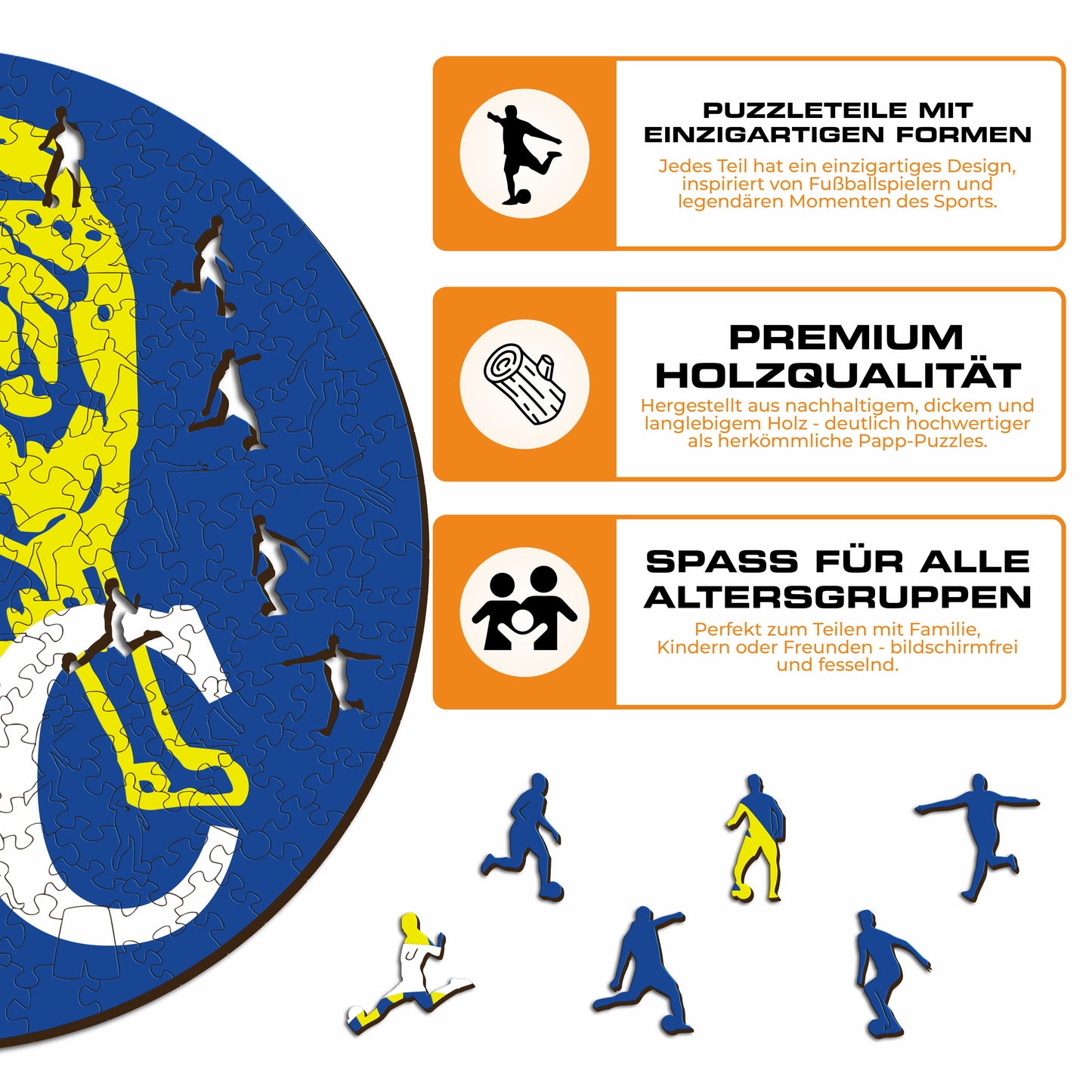 Chelsea FC® Retro Logo - Holzpuzzle