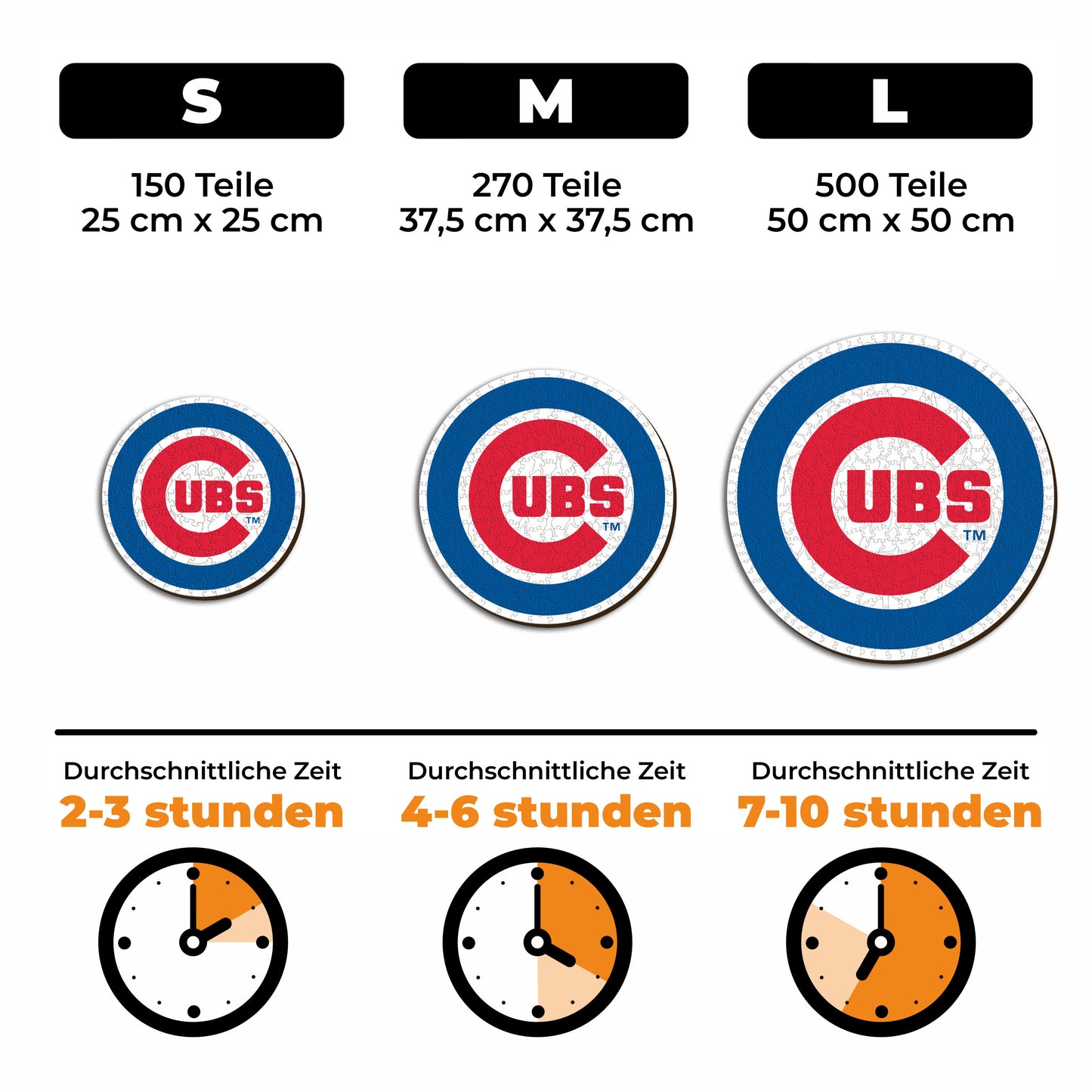 Chicago Cubs™ Logo - Holzpuzzle