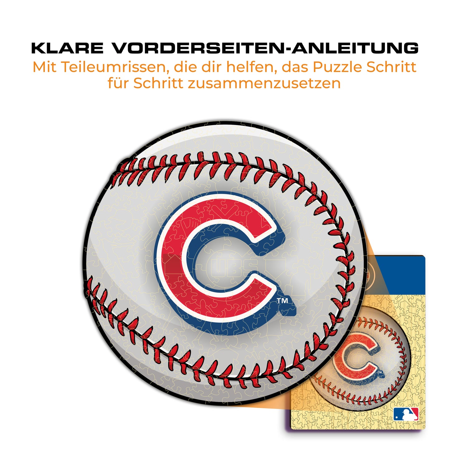 Chicago Cubs™ Baseball - Holzpuzzle