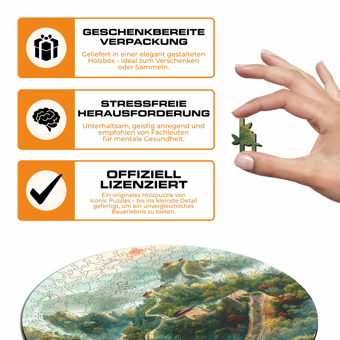 Chinesische Mauer - Holzpuzzle