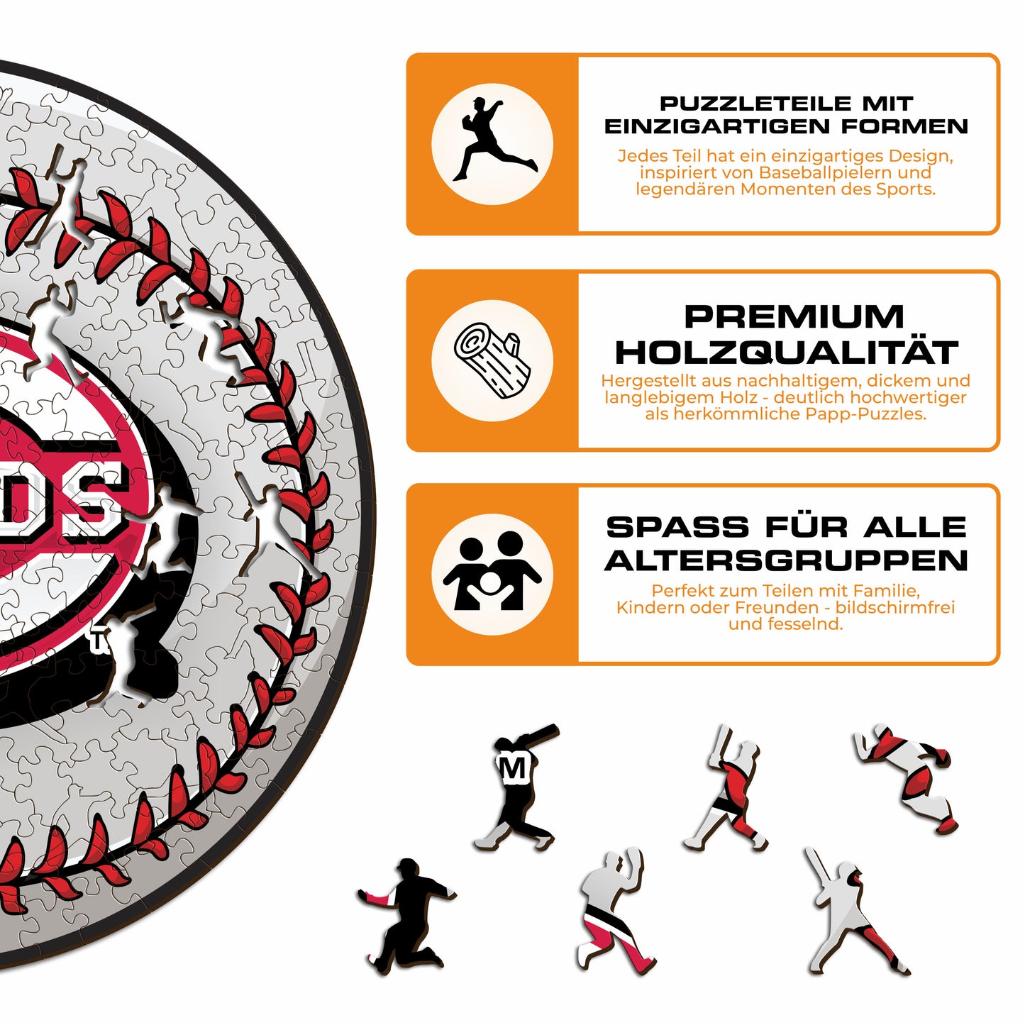 Cincinnati Reds™ - Holzpuzzle