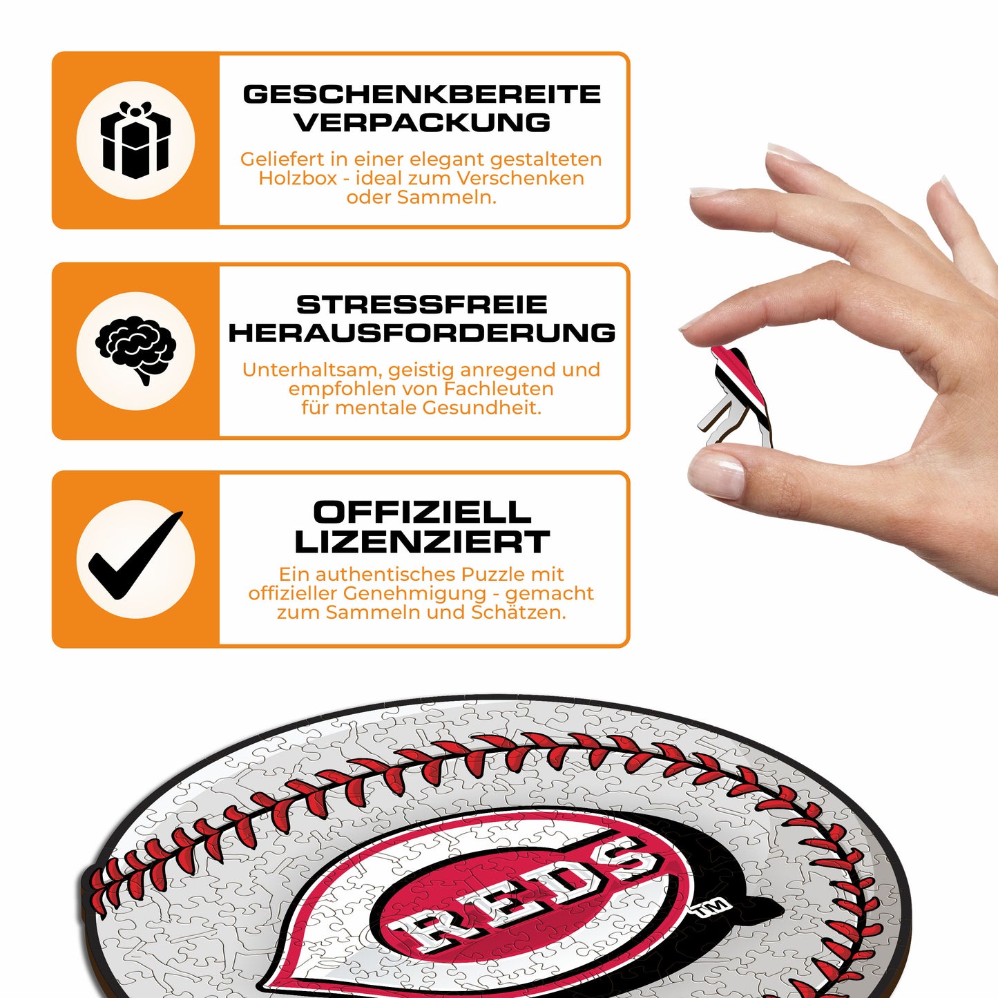 Cincinnati Reds™ - Holzpuzzle