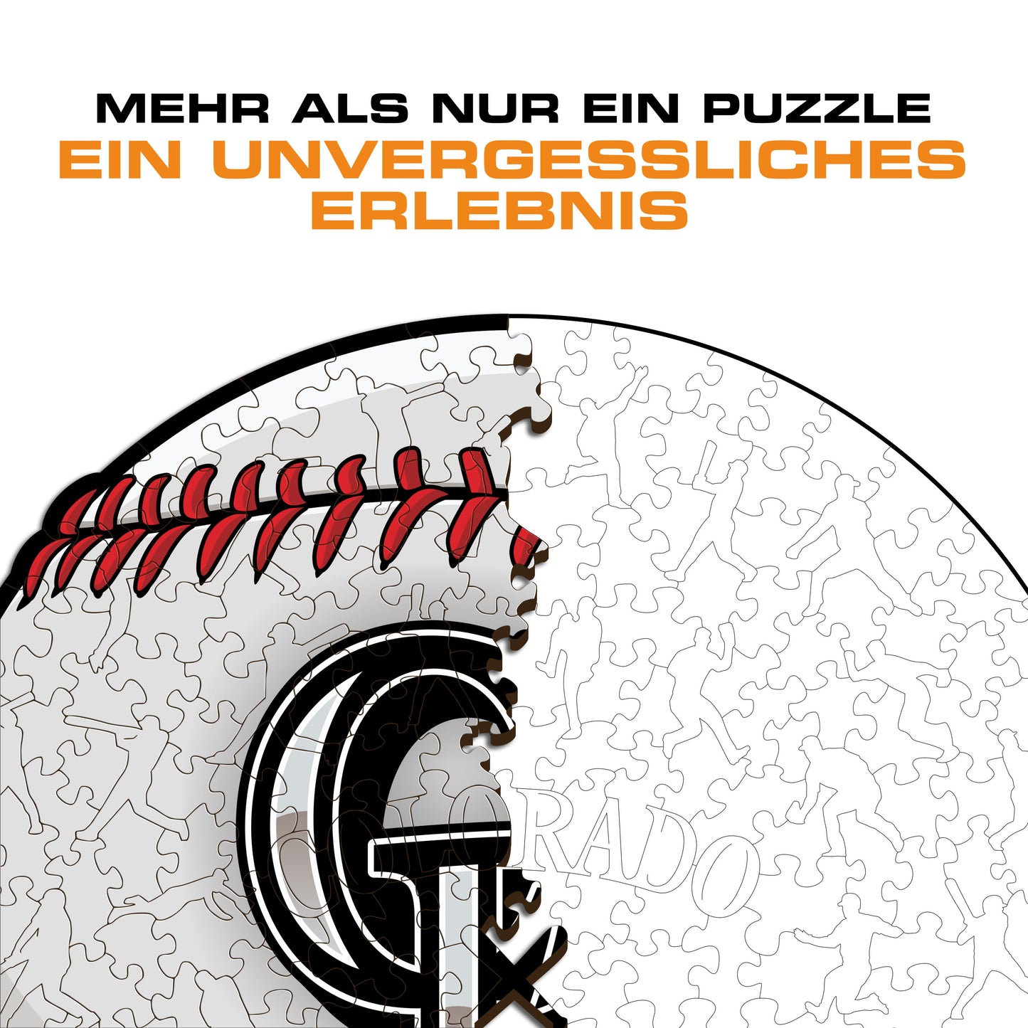 Colorado Rockies™ Baseball - Holzpuzzle