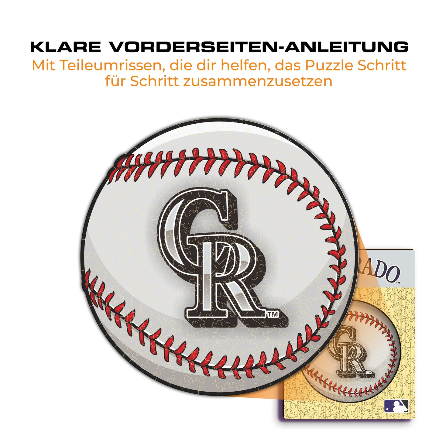 Colorado Rockies™ Baseball - Holzpuzzle