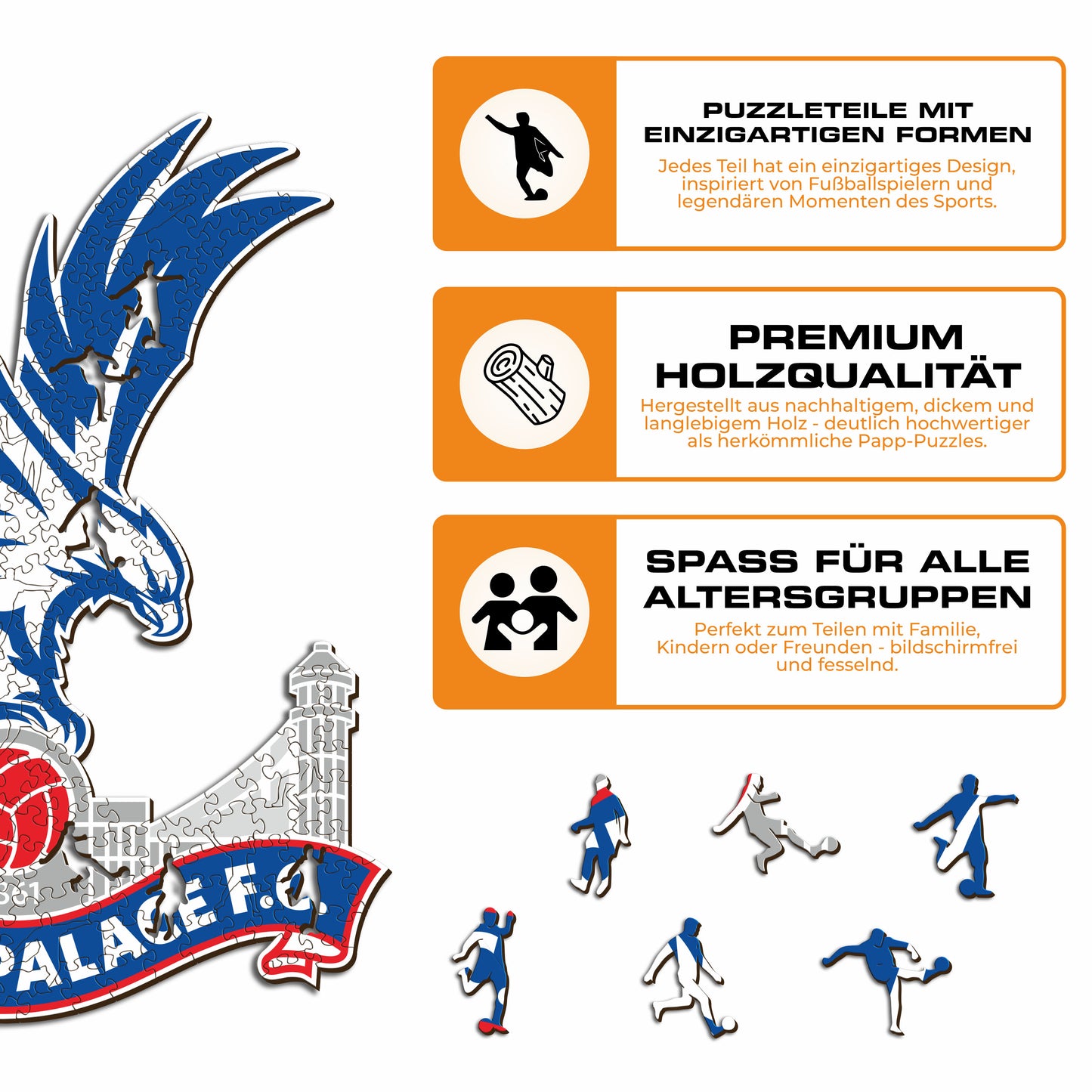 Crystal Palace FC® Logo - Holzpuzzle