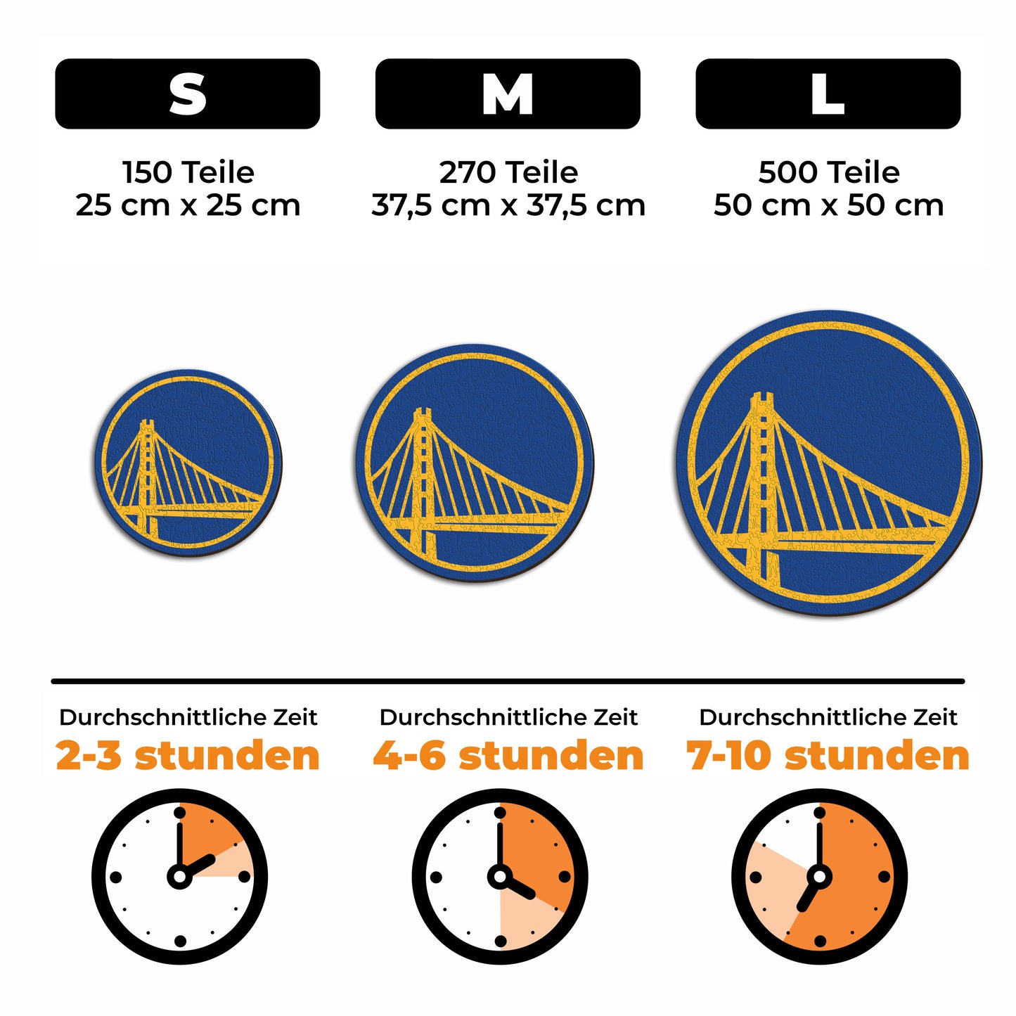 Golden State Warriors™ Logo - Holzpuzzle