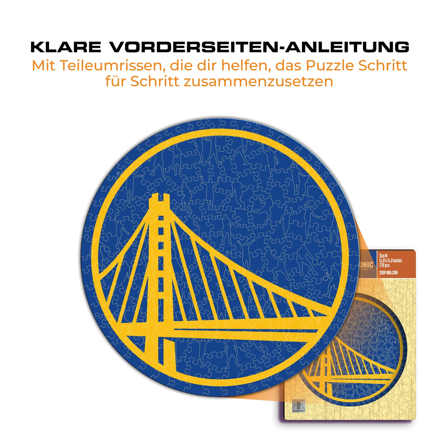 Golden State Warriors™ Logo - Holzpuzzle