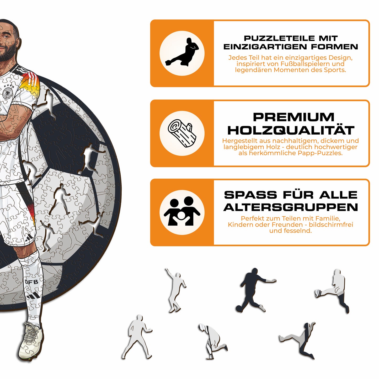 Jonathan Tah - Holzpuzzle