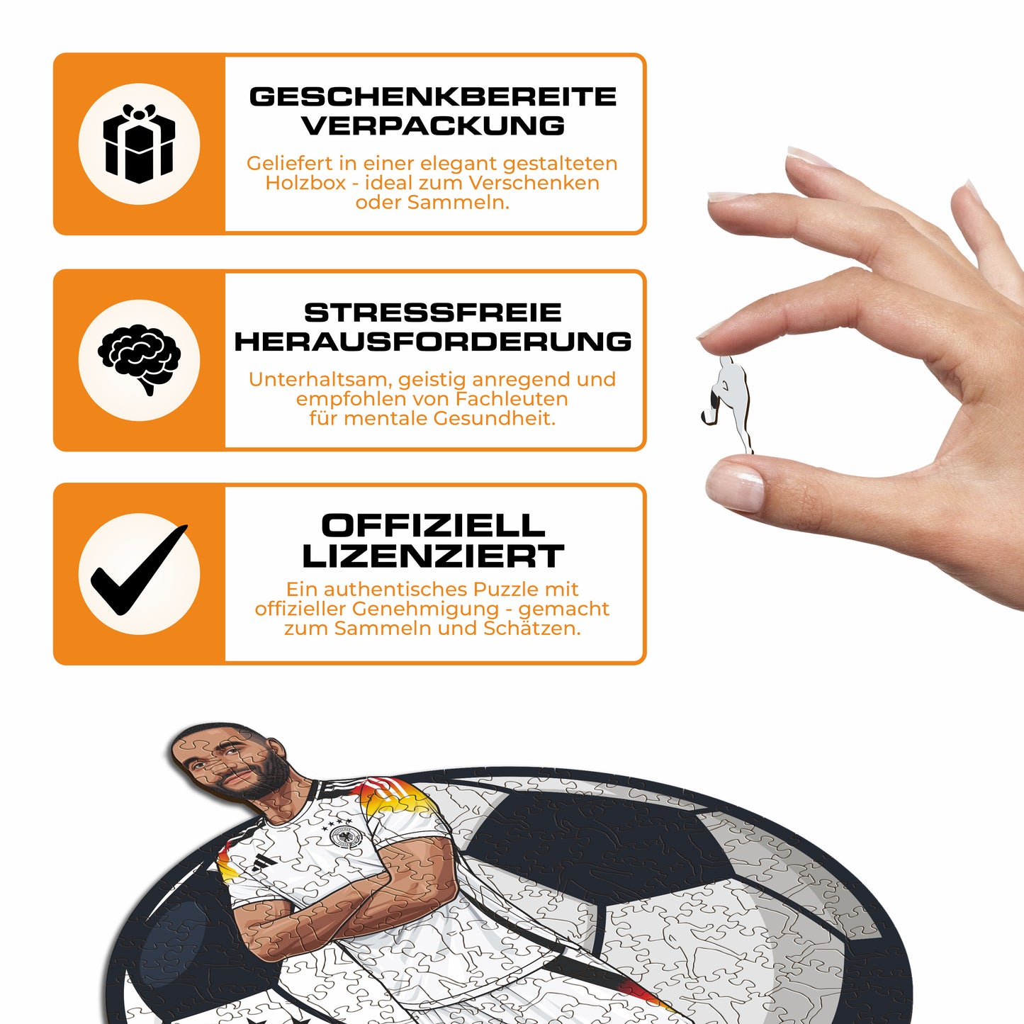 Jonathan Tah - Holzpuzzle