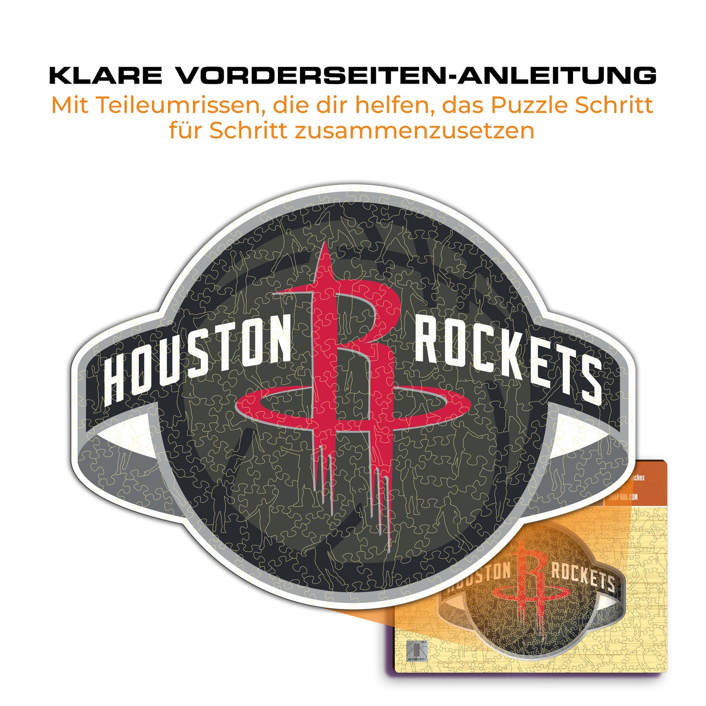 Houston Rockets™ Logo - Holzpuzzle