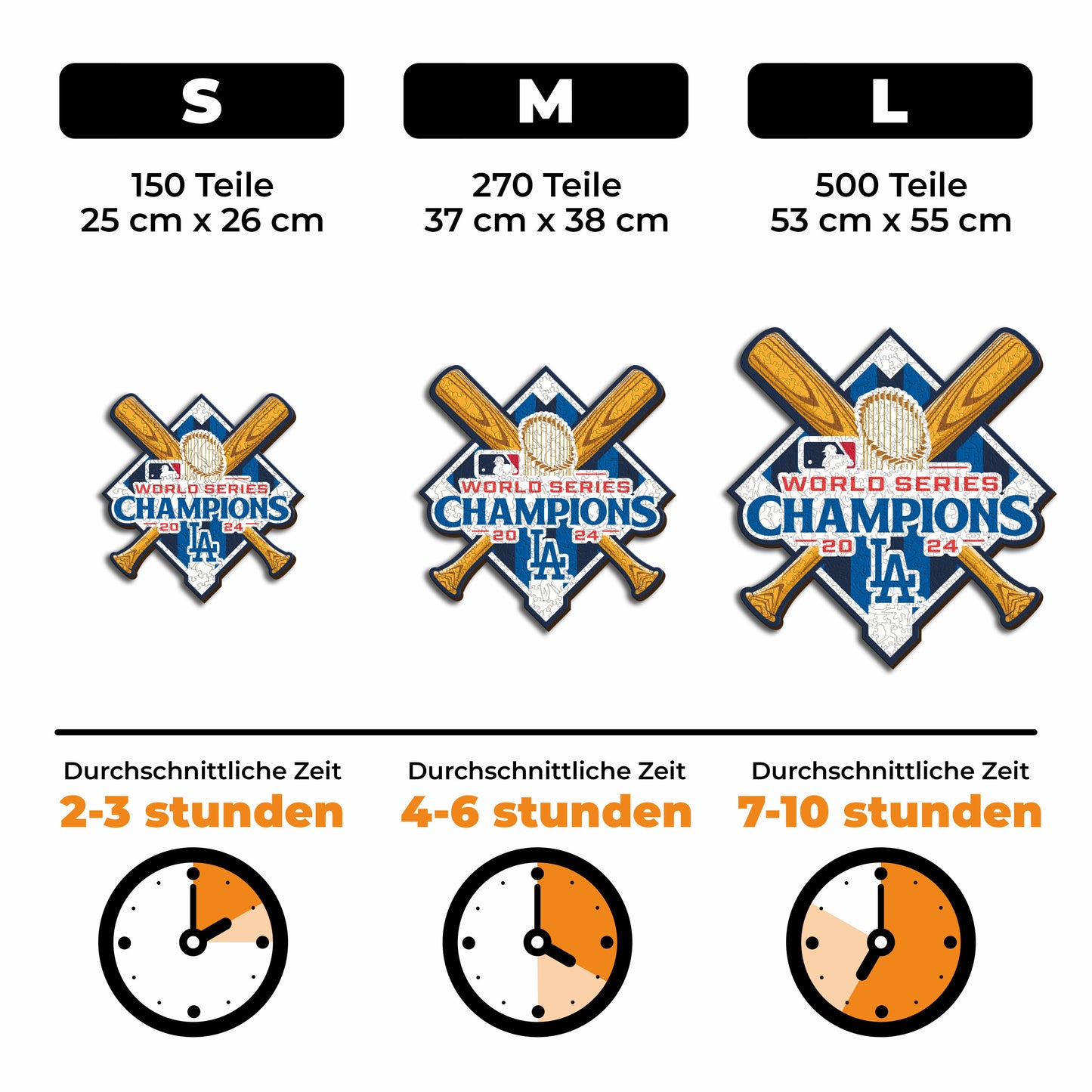 Los Angeles Dodgers™ 2024 World Series - Holzpuzzle