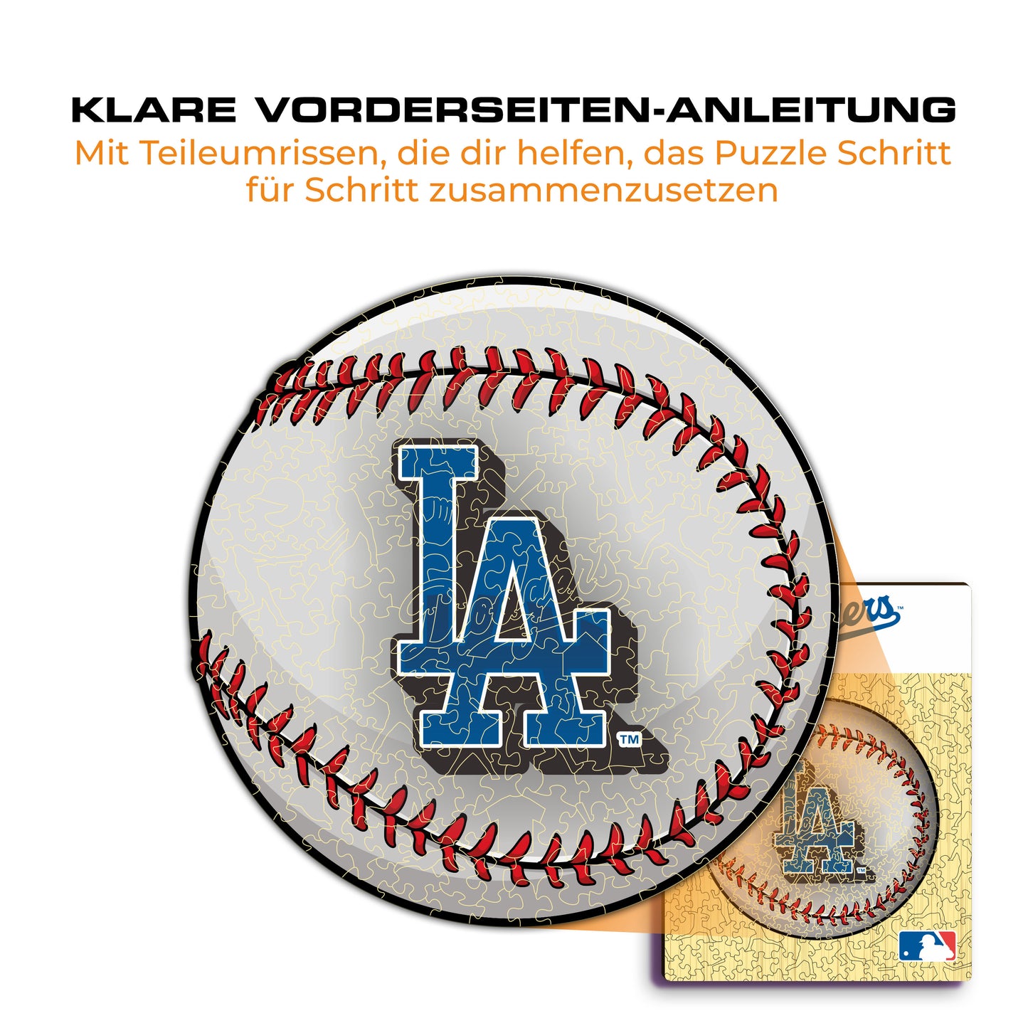Los Angeles Dodgers™ Baseball - Holzpuzzle