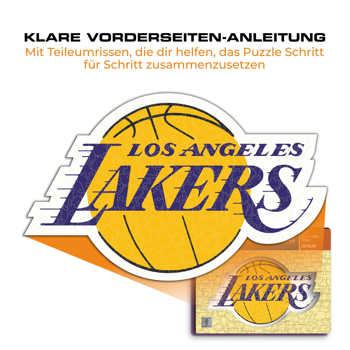 Los Angeles Lakers™ Logo - Holzpuzzle