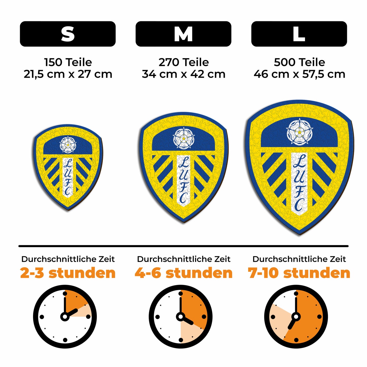Leeds United FC® Logo - Holzpuzzle