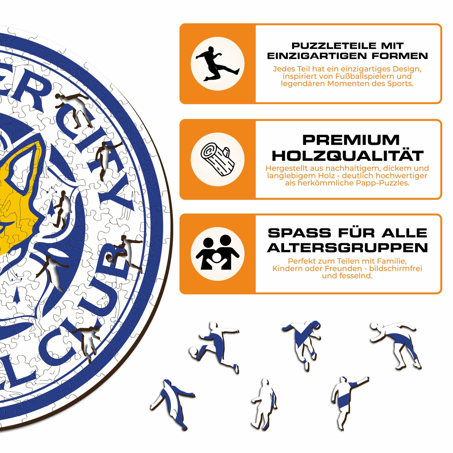 Leicester City FC® Logo - Holzpuzzle