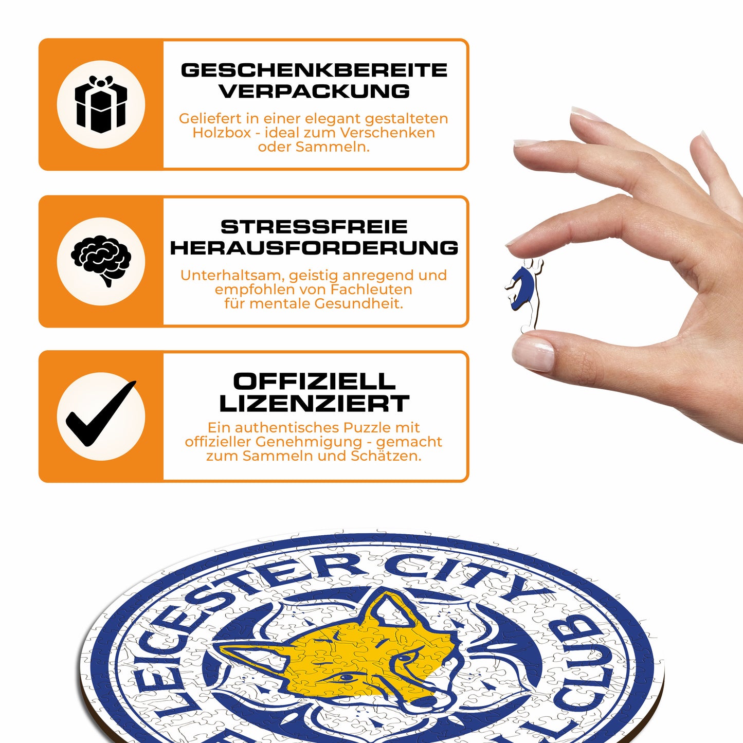 Leicester City FC® Logo - Holzpuzzle